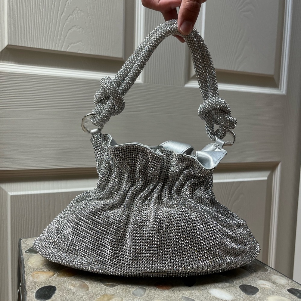 Cult Gaia “Bara” Rhinestone Handbag
